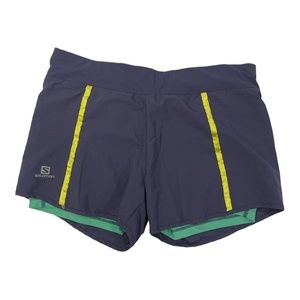 SALOMON Womens Size Medium Gray Acti lite Shorts